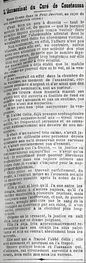 Article Express du Midi 19/11/1897